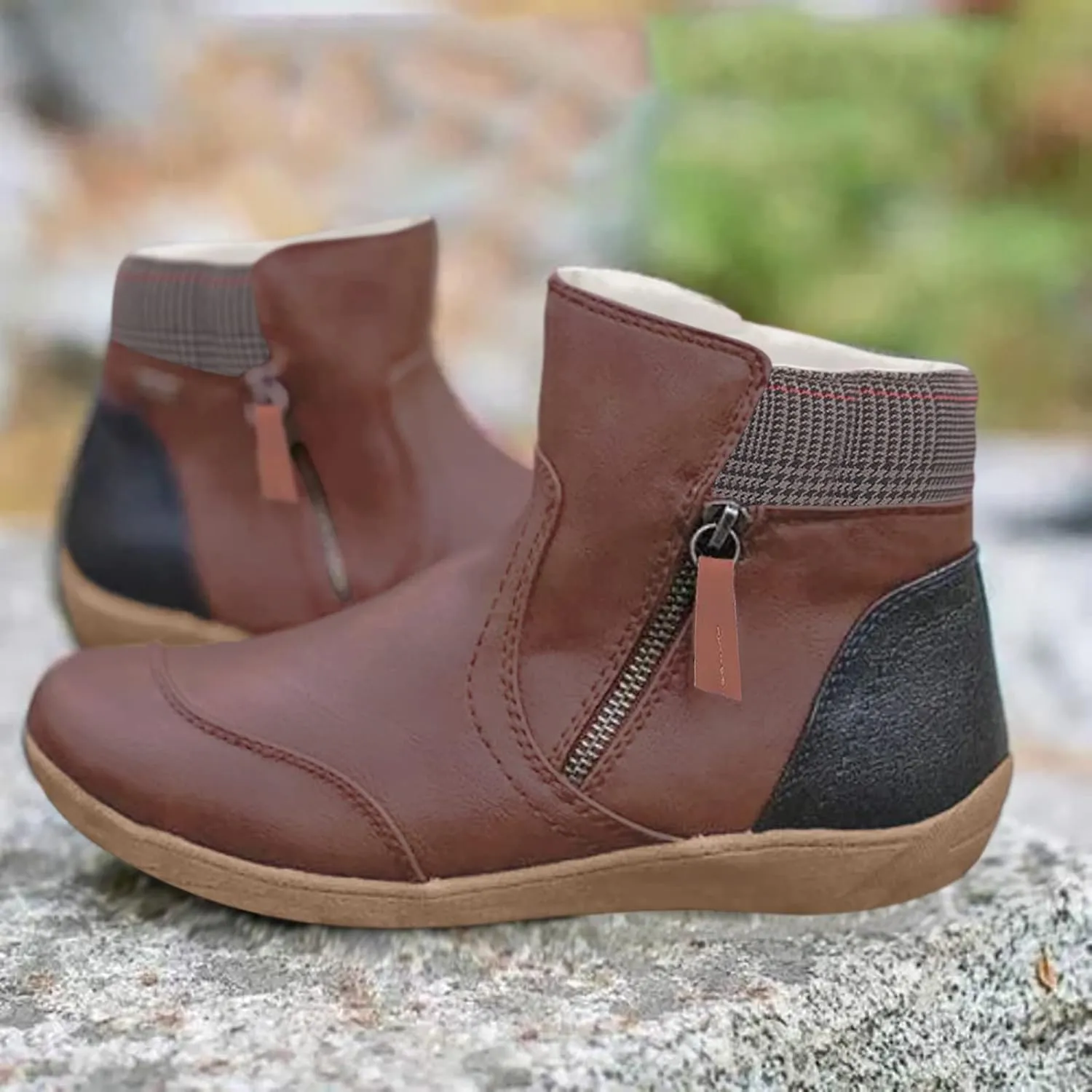 Womens Ankle Snow Boots Waterproof Womens Snow Boots Size 12 Wide Womens Winter Booties Women's Insulated Winter Boots Size 7.5 Women's Tall Lined Leather Winter Boots