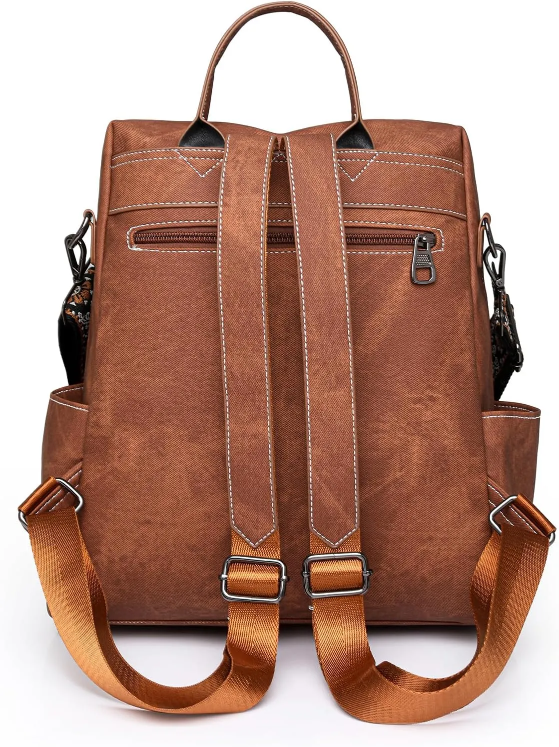 Women's Fashion Backpack Purse Multipurpose Large Capacity Travel Handbags Convertible Bag Brown