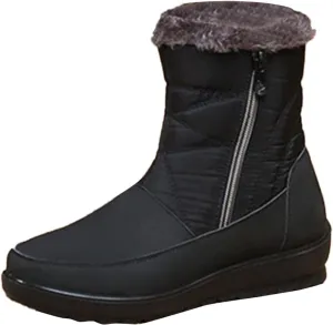 Womens Hiking Boots Waterproof Winter Boots Platform Ankle Shoes Cold Weather Warm Outdoor Boots Work Boots for Men