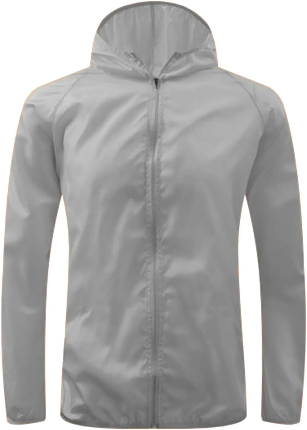 Womens Rain Jacket with Hood Lightweight Zip Up Sun Protection Outdoor Travel Climbing Hiking Windbreaker Raincoat