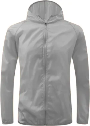 Womens Rain Jacket with Hood Lightweight Zip Up Sun Protection Outdoor Travel Climbing Hiking Windbreaker Raincoat