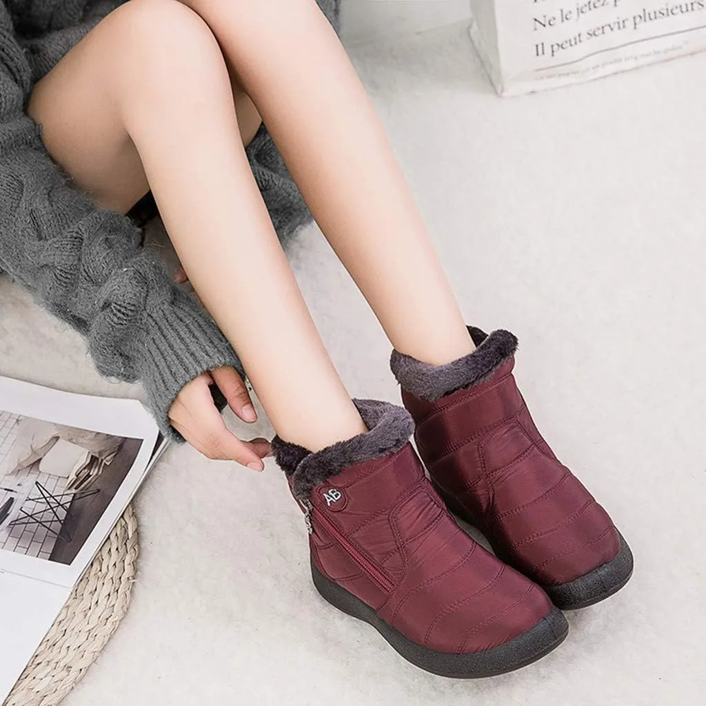 Womens Snow Boots Waterproof Wide Calf Womens Fall Fashion 2023 Boots Winter Winter Boots for Women Snow Womens Winter Hunting Boots Waterproof Insulated Botas Para Invierno Mujer Modernas