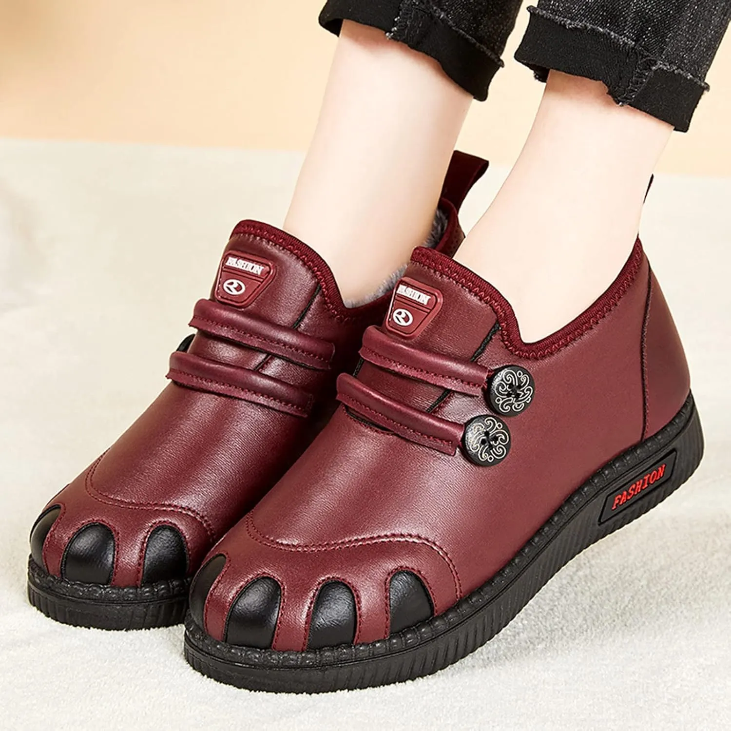 Women's Waterproof Snow Boots Snow Boots for Women Size 11.5 Womens Wide Width Snow Boots with Zipper Zapatos Para Nieve De Mujer Botas De Nieve De Invierno Para Mujer