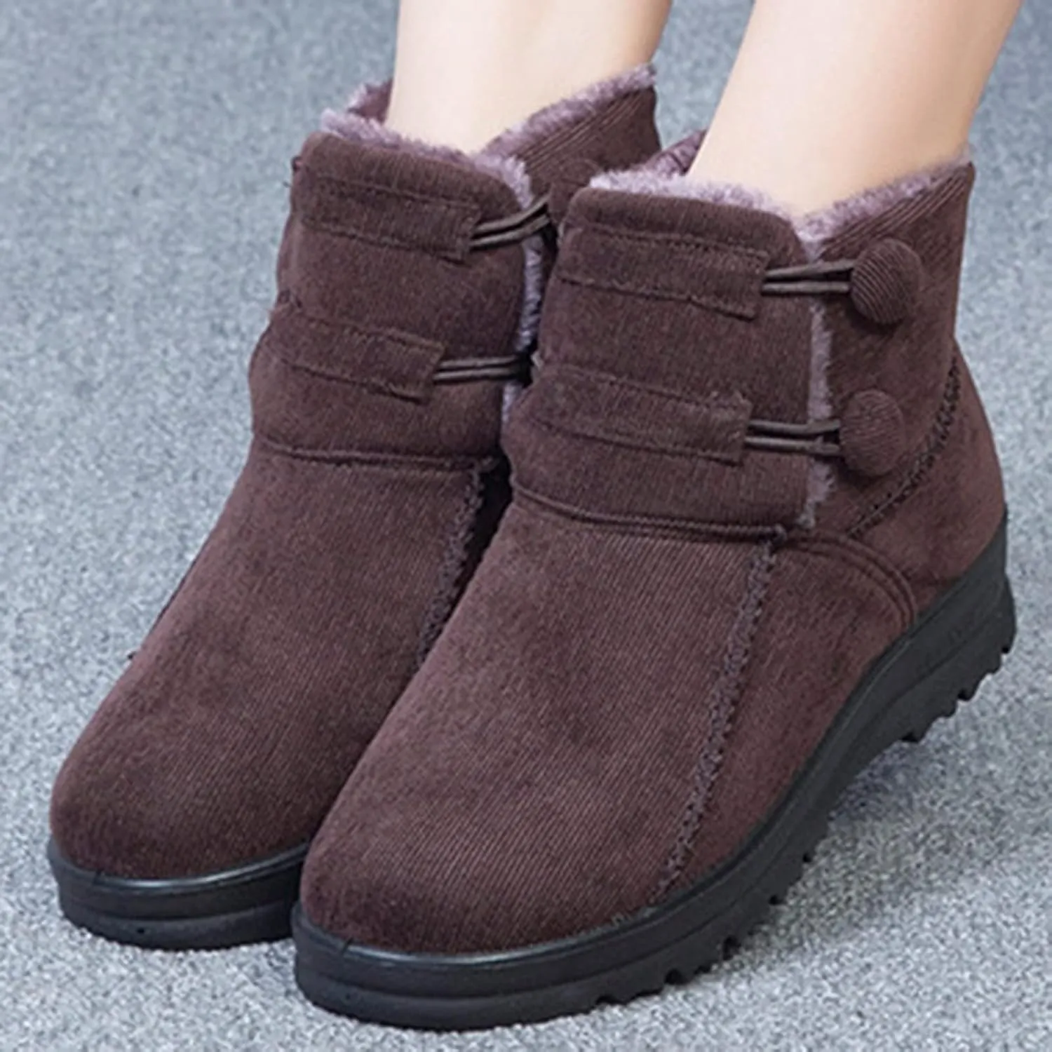 Womens Winter Boots Waterproof Insulated Wide Width Womens Winter Boots Wide Women's Winter Boots Wide Calf Winter Shoe Boots for Women Low Heel Botas Largas De Invierno Para Mujer Con TacN
