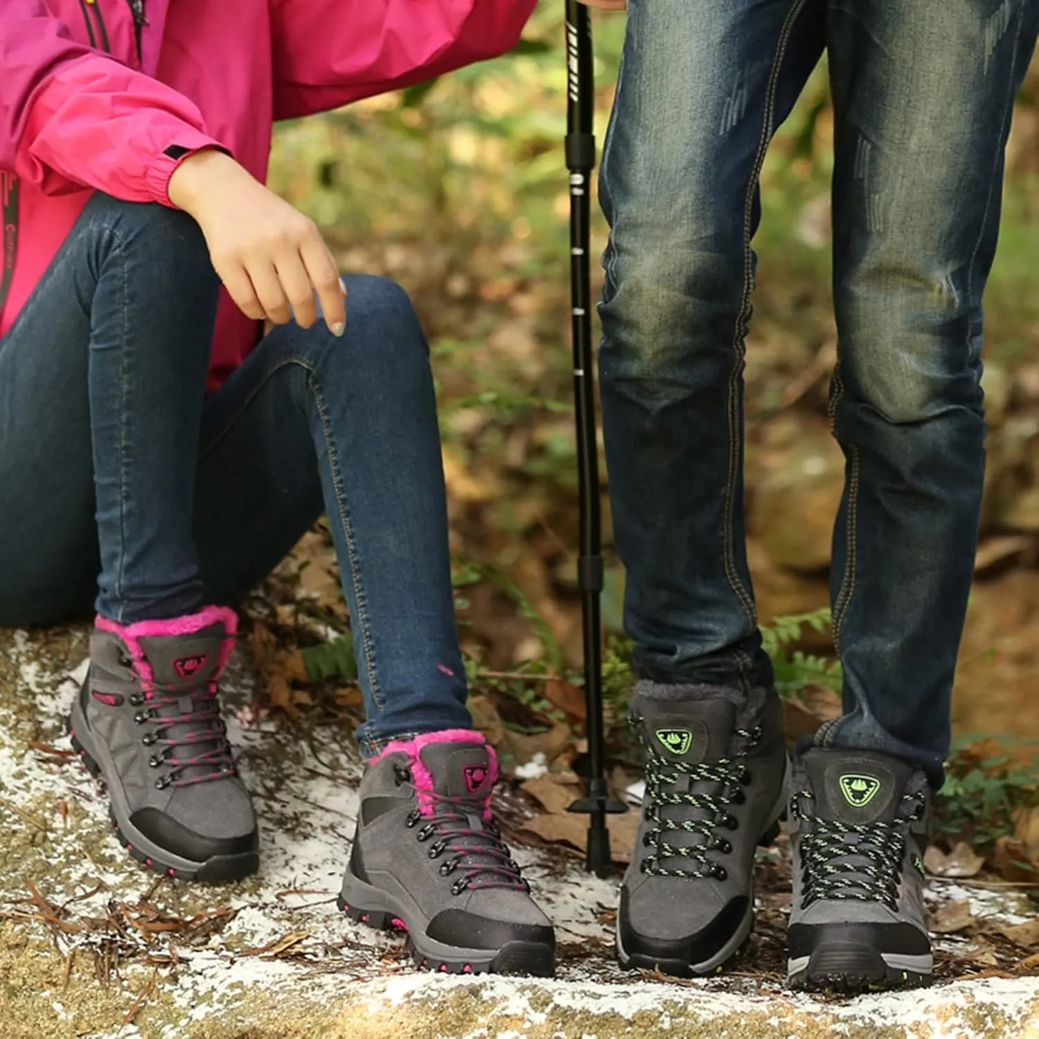 Womens Winter Snow Boots Ankle Womens Boots Winter Fashion Extra Wide Width Women's Winter Boots Womens Non Slip Insulated Snow Boots Womens Winter Hiking Boots Wide Width