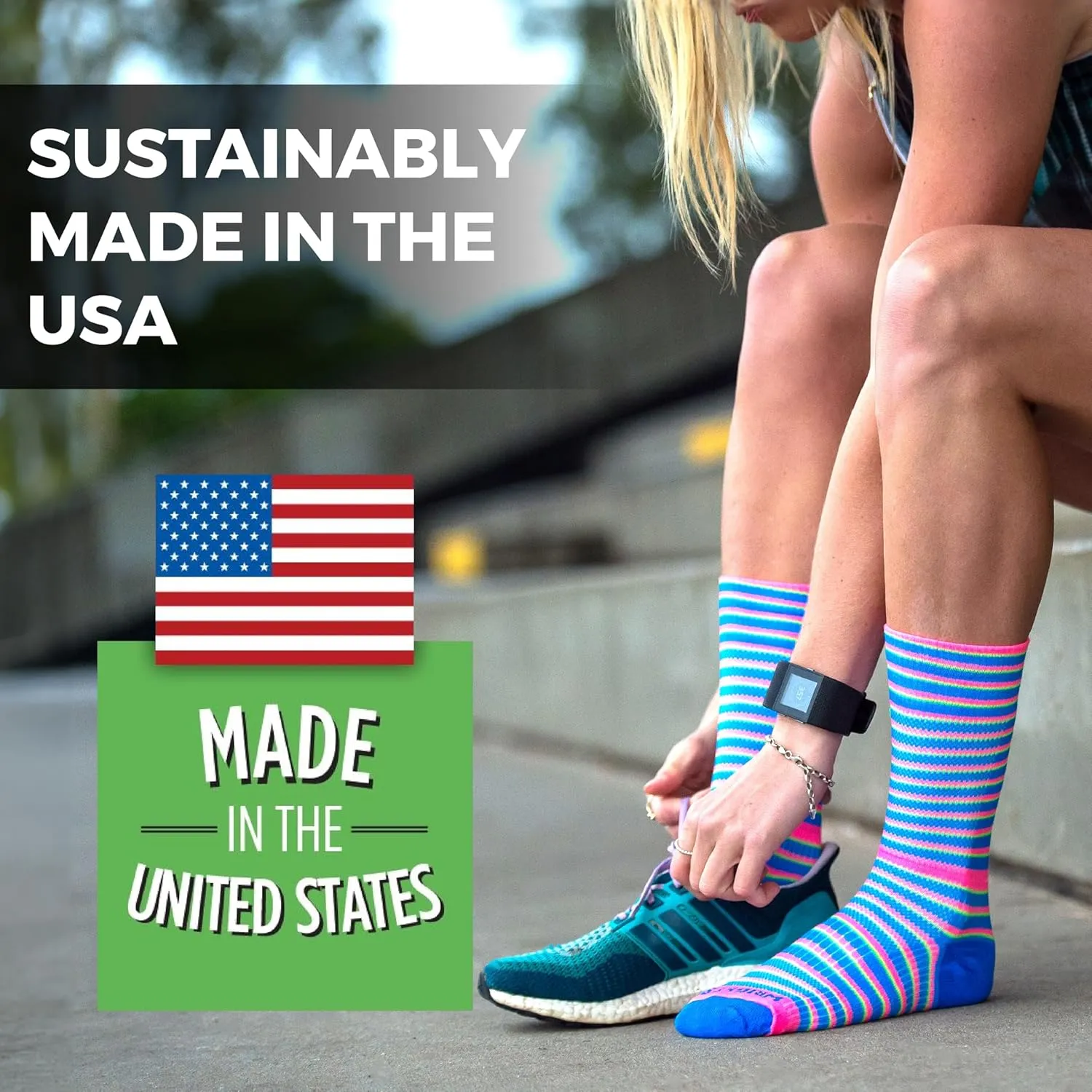 Wrightsock CoolMesh II Quarter Running Socks for Men and Women  Eco-Friendly Anti Blister Socks - American Made