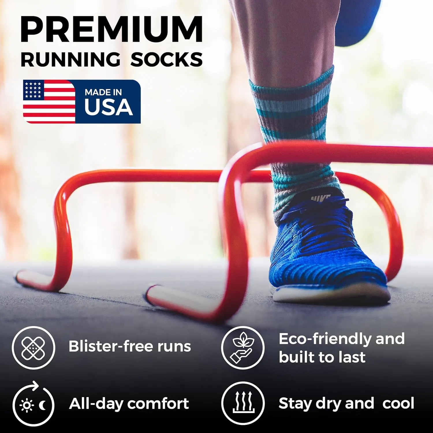 Wrightsock CoolMesh II Quarter Running Socks for Men and Women  Eco-Friendly Anti Blister Socks - American Made